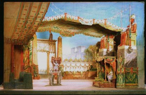 Model of a set for Aida as performed at the Teatre Principal de Barcelona, 1876
