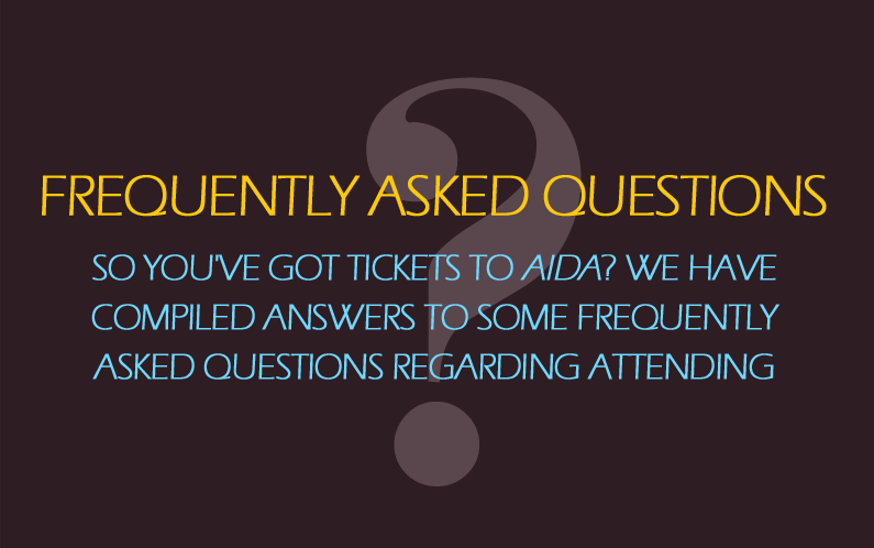 Essential information – FAQ for attending Aida
